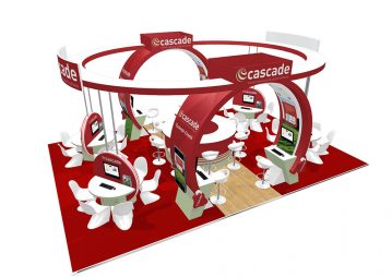 cascade finished 3D stand model