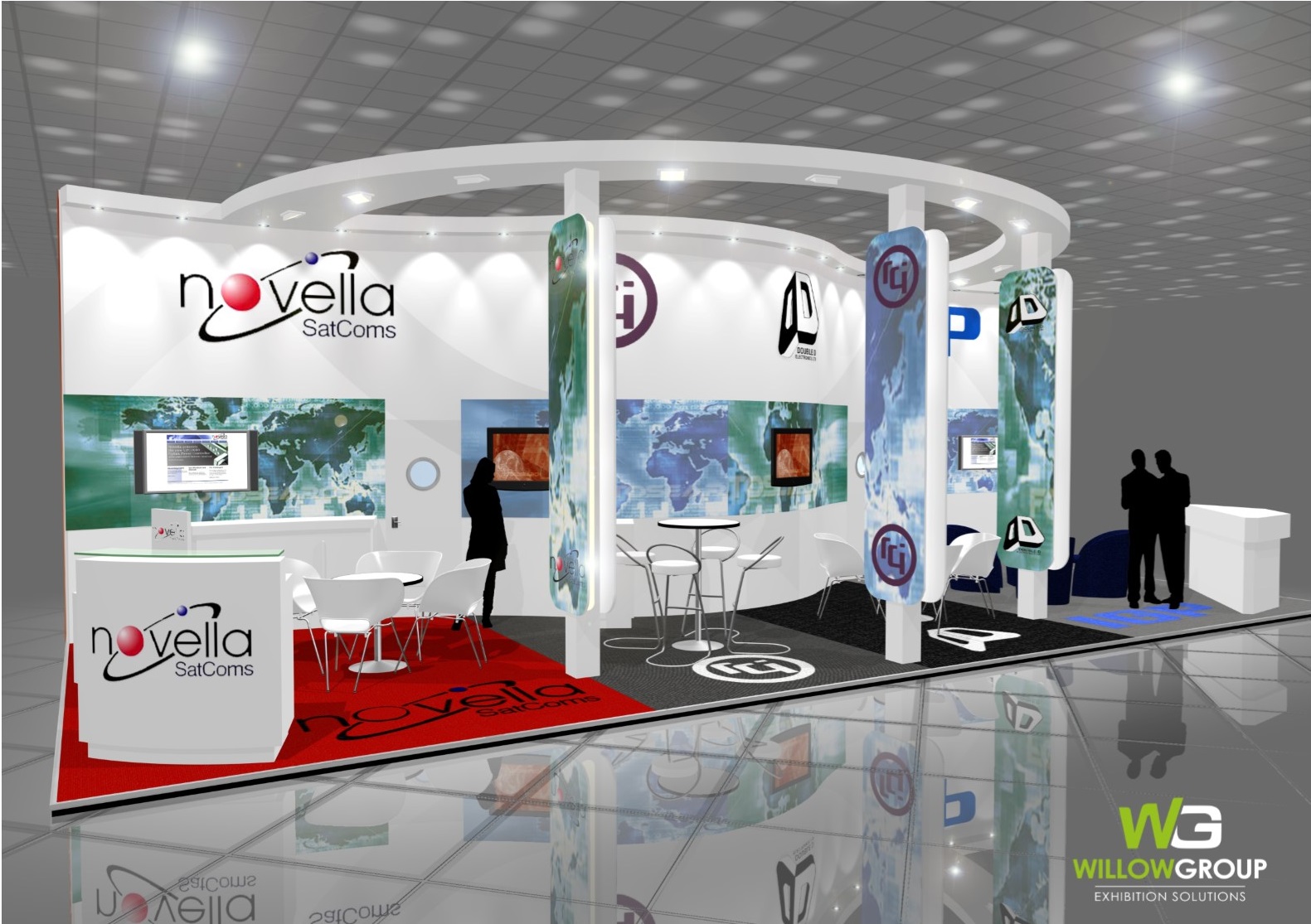 Novella CAD drawing exhibition stand