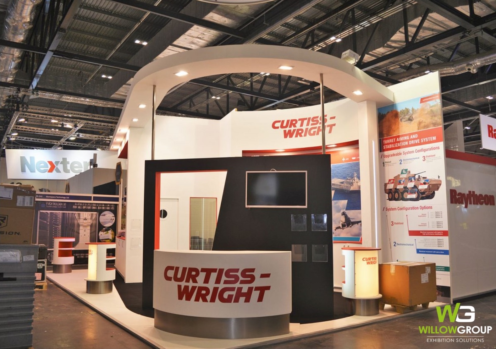 willow exhibition stand curtiss wright